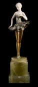 Ferdinand Preiss (1882 -1943) An ivory and patinated bronze figure of a ballet dancer: mounted to a