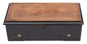 Paillard, Vaucher. Fils, a late 19th century musical box: playing six Scottish airs, with 20.