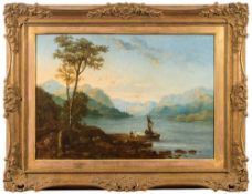 Attributed to William Vivian Tippet [1833-1910]- A highland loch scene,