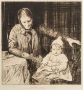 * William Lee Hankey [1869-1952]- The Ribbon,:- etching,