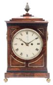 A Regency mahogany bracket clock: the eight-day duration,