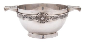 A George VI silver quaich, maker Goldsmiths & Silversmiths Co Ltd, London,