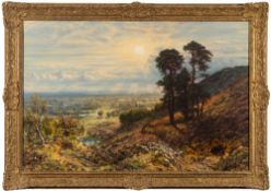 George William Mote [1832-1909]- Sunset view from Coneyhurst Hill, Ewhurst, Surrey,