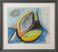 * Edward Wolfe [1897-1982]- Still Life with Fruit; abstract composition 1930s,