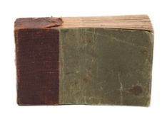 A late 19th/early 20th century flick book of a train entering a station:, unsigned,