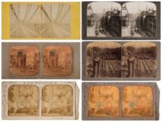 A collection of approximately 180 stereoscope cards:, GB and foreign, including topographical,