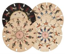 Phenakistoscope- a group of three 'The Magic Circle' discs:, comprising No.
