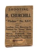 Shooting, R Churchill 'Flicker' No XXV:, Part 1 Loading, Gun Mounting & Position for 'Away' Birds,