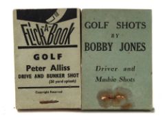 Golf Shots by Bobby Jones flick book, 'Driver and Mashie Shots:,