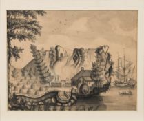 An 18th century pencil 'puzzle picture' of a turning head illusion:,