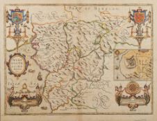 SPEED, John - Merionethshire Described : hand coloured map, 510 x 380 mm, Bassett & Chiswell,