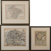 KITCHEN, Thomas & Jefferys, Thomas - Devonshire : hand coloured map, 130 x 110 mm, f & g, 1749.