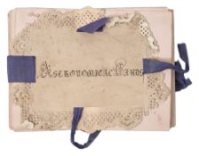 ASTROLOGICAL CARDS : 23 pierced cards, 150 x 115 mm,
