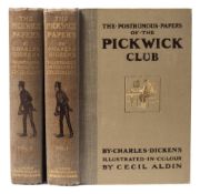 ALDIN, Cecil : (illust) The Posthumous Papers of the Pickwick Club - 2 vols, 24 coloured plates,