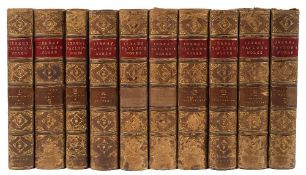 TAYLOR, Jeremy - The Whole Works : 10 vol set, half gilt calf, 8vo, 1854.