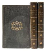 HORACE : Quinti Horatii Flacci Opera, 2 vols, engravings, cont.