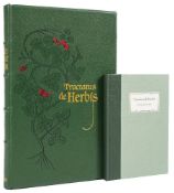 FOLIO SOCIETY : Tractatus de Herbis British Library Egerton Ms 747 - Commentary Minta Collins,