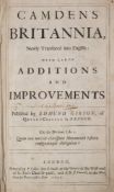 CAMDEN'S Britannia : [Gibson edition], 44 folding county maps, 6 other maps, 9 plates of coins,
