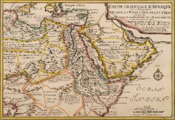 DE FER, N - Partie Orientale D' Afrique : hand coloured map, 325 x 220 mm, attractively f & g, 1705.
