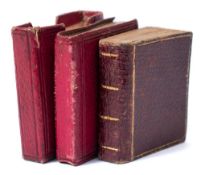 MINIATURE BOOK : London Almanack, 1861, org. red morocco in slipcase.