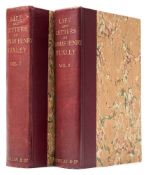 HUXLEY, Leonard - Life and Letters of Thomas Henry Huxley : 2 vols, cloth backed marbled boards,