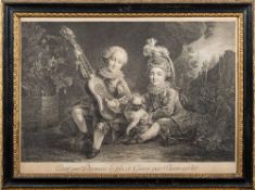 PRINT - Peint Par Drouais Le Fils Et Grave Par Beauvarlet, copper engraving, f & g.