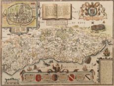 SPEED, John - Sussex Described : hand coloured map, 500 x 385 mm, George Humble, [English text],