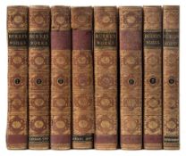BURKE, Edmund - The Works : 8 vols, cont. full calf lacking several labels, 4to, 1792- 1827.