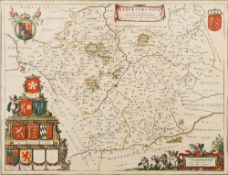 BLAEU, Jan - Leicestrensis Comitatus.