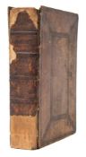 BIBLE : The Holy Bible Containing the Old Testament and the New - calf worn hinges weak,