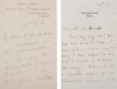 SUFFRAGETTES : two page letter signed Lydia Becker,