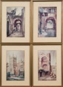 EXETER : Endacott, Sidney, Exeter Cathedral and the Bishop's Palace, 220 x 130 mm,