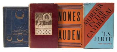 AUDEN, W.H - Nones : org. cloth in d/w, 8vo, Faber, first ed, 1952. With three others.