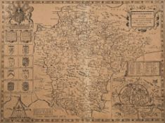 SPEED, John - Devonshire with Excester Described : uncoloured map, 510 x 380 mm,