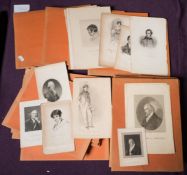 PORTRAITS : a collection of mainly 18th and 19th century prints.