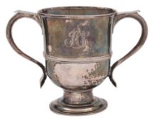 A George III two-handled cup, maker Louis Black, London, 1763: monogrammed,