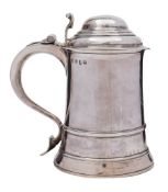 A George III silver tankard maker Thomas Whipham and Charles Wright, London, 1760: crested,