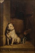 After Landseer, 19th Century- High Life; Low Life:- two, oils on board each 28 x 20cm.