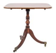 A Regency mahogany and inlaid rectangular occasional table:,