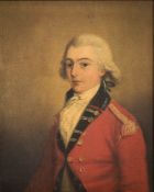 WITHDRAWN English School early 19th Century - Portrait of John Kearsley in military uniform,