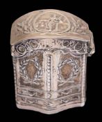 A late 19th century Dutch silver miniature box,