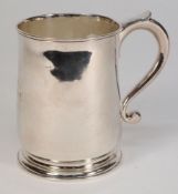 A George II silver half pint mug, maker Richard Gurney and Thomas Cook, London,
