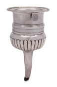 A George III silver wine funnel, maker Robert Hennell I & Samuel Hennell, London, 1810: initialled,