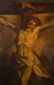 After Sir Anthony Van Dyck [17th Century]- The Crucifixion,:- oil on canvas 98 x 70cm.
