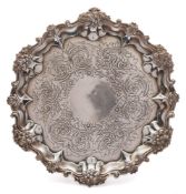 A William IV silver salver, maker Edward, Edward Jnr, John & William Barnard, London,