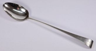 A George III silver Old English pattern serving spoon, maker George Wintle, London,