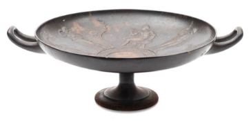Art Union of London, a Victorian cast iron tazza: originally designed by E W Wyon,