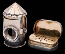 A Victorian silver novelty cigar cutter, maker EHW, London,