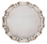 A George V silver salver, maker Atkin Brothers, Sheffield,