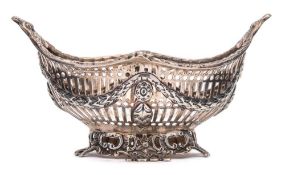 A Victorian silver sweetmeat basket, maker George Nathan and Ridley Hayes, Chester,